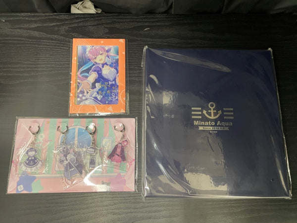 【中古】【未開封】【セット】「バーチャルYouTuber ホロライブ 湊あくあ 活動6周年記念」グッズ3種セット＜コレクターズアイテム＞（代引き不可）6545