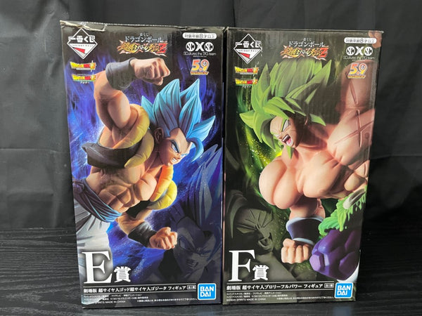 【中古】【開封品】【セット】「一番くじ ドラゴンボール 超戦士バトル列伝Z」 E賞ゴジータ＋F賞ブロリー＜フィギュア＞（代引き不可）6545