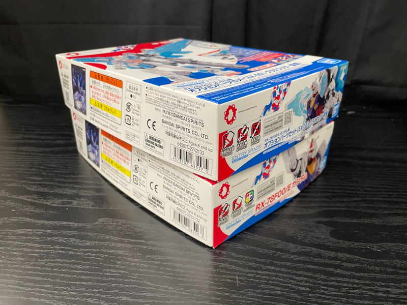 【中古】【未組立】【セット】1/144   EXPO2025　ENTRY GRADE RX-78F00/E ガンダム＋E ガンダム用オプションパーツセット ＜プラモデル＞（代引き不可）6545