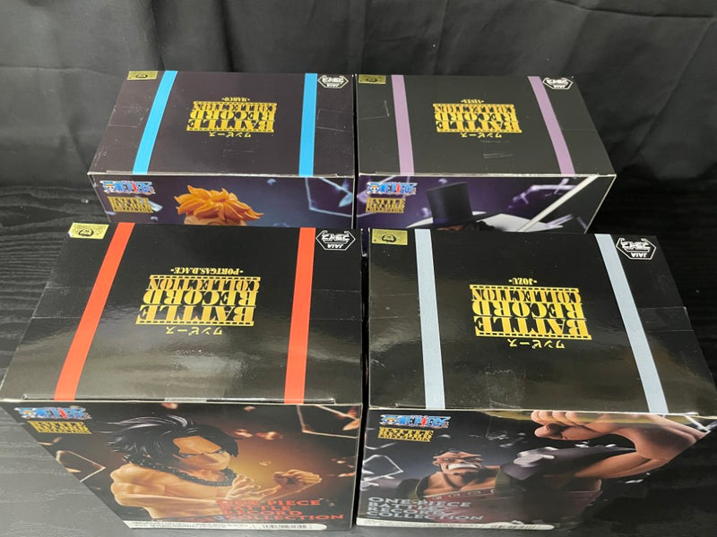 【中古】【未開封】【セット】ジョズ＋エース＋マルコ＋ビスタ「ワンピース」 BATTLE RECORD COLLECTION＜フィギュア＞（代引き不可）6545