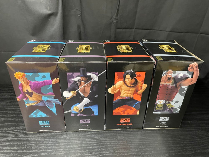 【中古】【未開封】【セット】ジョズ＋エース＋マルコ＋ビスタ「ワンピース」 BATTLE RECORD COLLECTION＜フィギュア＞（代引き不可）6545