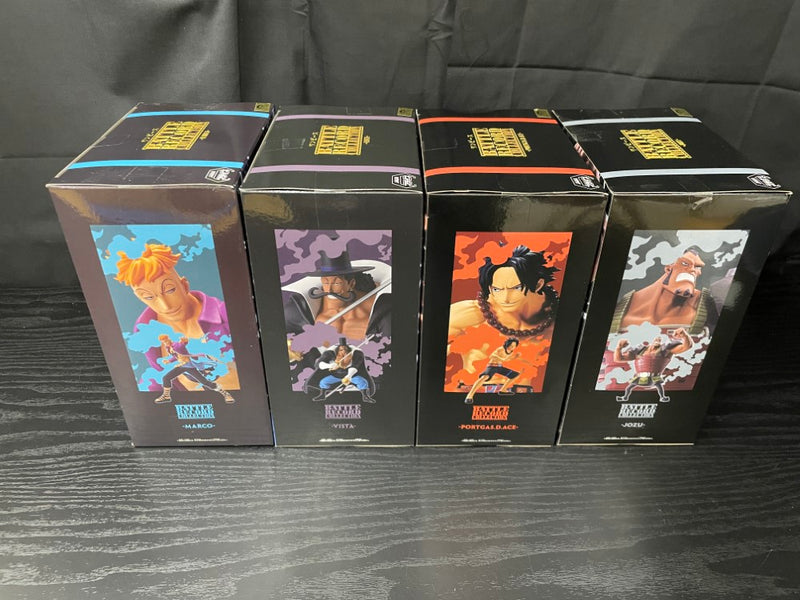 【中古】【未開封】【セット】ジョズ＋エース＋マルコ＋ビスタ「ワンピース」 BATTLE RECORD COLLECTION＜フィギュア＞（代引き不可）6545