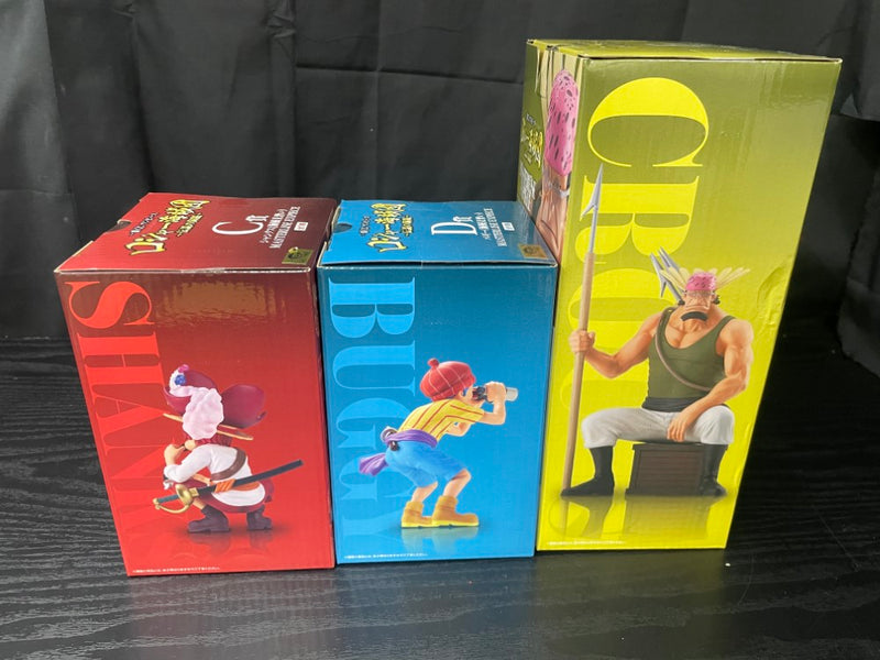 【中古】【未開封】【セット】シャンクス＋バギー＋クロッカス「一番くじ ワンピース ロジャー海賊団〜伝説の海賊〜」＜フィギュア＞（代引き不可）6545