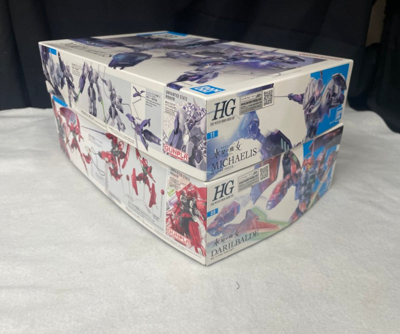 【中古】【未組立】【セット】1/144 HG ミカエリス ＋1/144 HG ダリルバルデ「機動戦士ガンダム 水星の魔女」＜プラモデル＞（代引き不可）6545