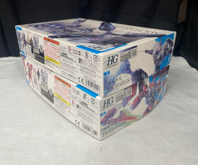 【中古】【未組立】【セット】1/144 HG ミカエリス ＋1/144 HG ダリルバルデ「機動戦士ガンダム 水星の魔女」＜プラモデル＞（代引き不可）6545