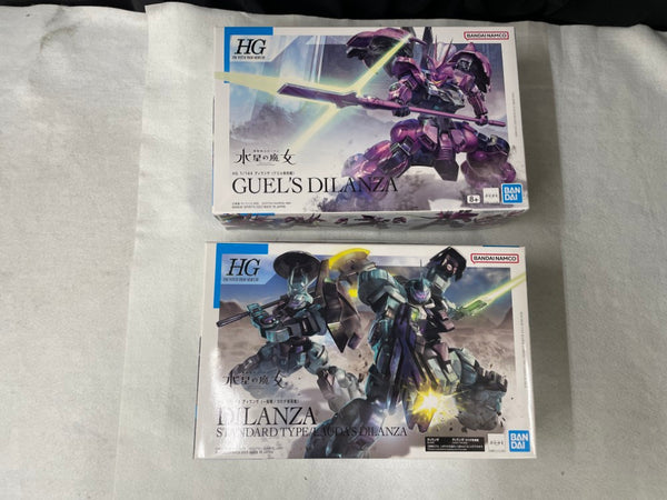 【中古】【未組立】【セット】1/144 HG ディランザ (一般機/ラウダ専用機)+1/144 HG ディランザ (グエル専用機)＜プラモデル＞（代引き不可）6545