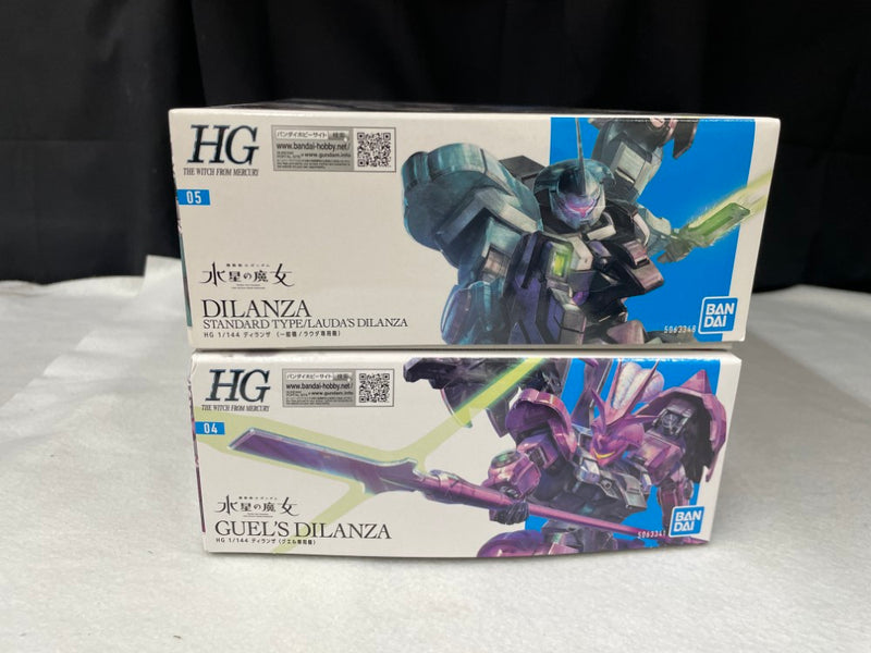 【中古】【未組立】【セット】1/144 HG ディランザ (一般機/ラウダ専用機)+1/144 HG ディランザ (グエル専用機)＜プラモデル＞（代引き不可）6545