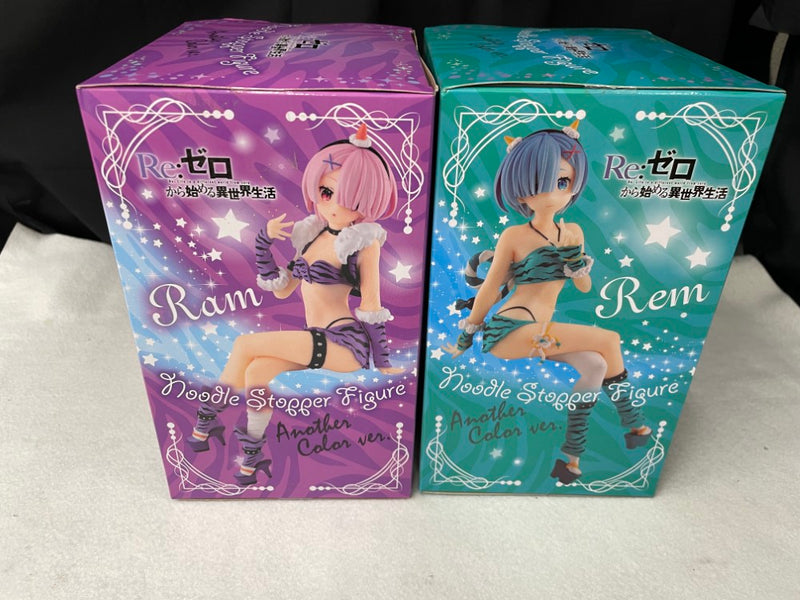 【中古】【未開封】【セット】レム+ラム「Re：ゼロから始める異世界生活」ぬーどるストッパーフィギュア鬼衣装アナザーカラー＜フィギュア＞（代引き不可）6545