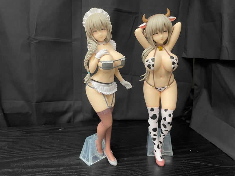 【中古】【開封品】【セット】宇崎月 「宇崎ちゃんは遊びたい!ω」 GLITTER＆GLAMOURS 宇崎月 牛水着ver.+メイドver.＜フィギュア＞（代引き不可）6545