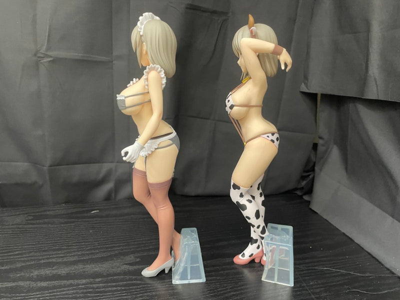 【中古】【開封品】【セット】宇崎月 「宇崎ちゃんは遊びたい!ω」 GLITTER＆GLAMOURS 宇崎月 牛水着ver.+メイドver.＜フィギュア＞（代引き不可）6545