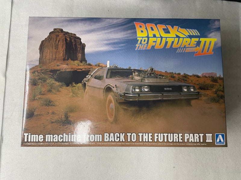 【中古】【未組立】1/24 タイムマシン 「バック・トゥ・ザ・フューチャー PartIII」 ムービーメカシリーズ No.BT-03 [064382]＜プラモデル＞（代引き不可）6545