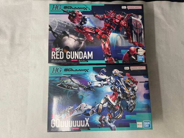 【中古】【未組立】【セット】1/144 HG GQuuuuuuX(ジークアクス)+1/144 HG 赤いガンダム＜プラモデル＞（代引き不可）6545