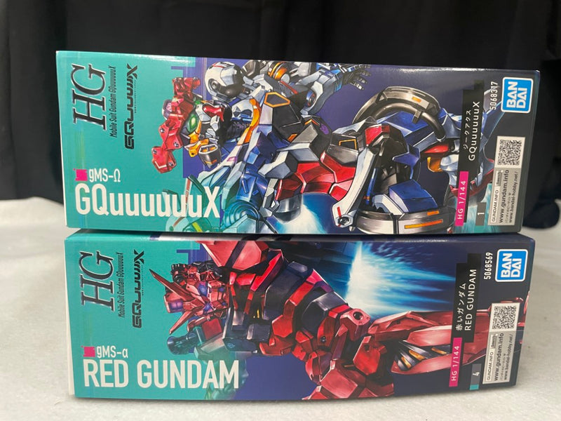 【中古】【未組立】【セット】1/144 HG GQuuuuuuX(ジークアクス)+1/144 HG 赤いガンダム＜プラモデル＞（代引き不可）6545