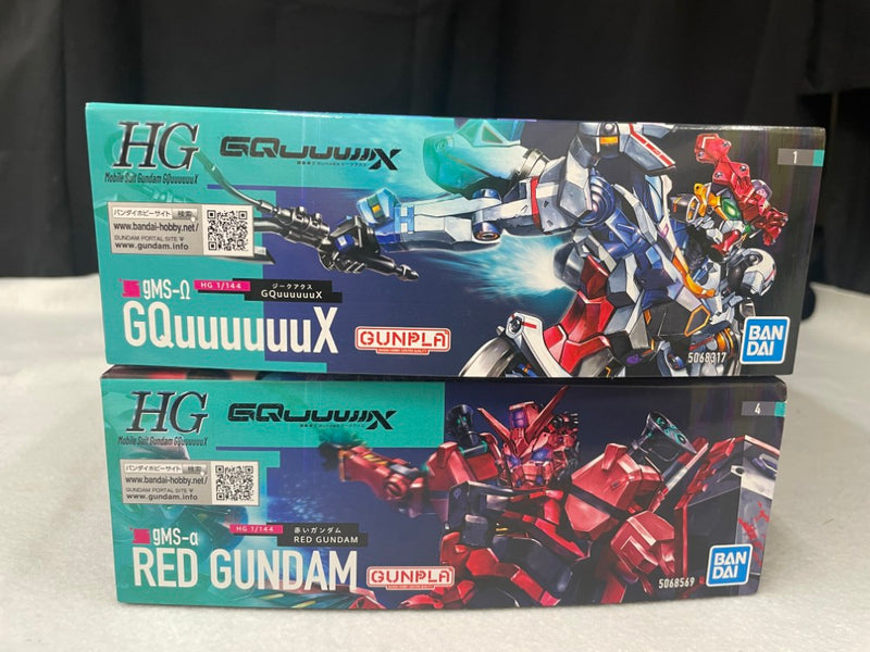 【中古】【未組立】【セット】1/144 HG GQuuuuuuX(ジークアクス)+1/144 HG 赤いガンダム＜プラモデル＞（代引き不可）6545
