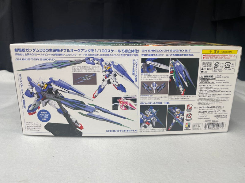 【中古】【未組立】1/100 MG GNT-0000 ダブルオークアンタ 「劇場版 機動戦士ガンダム00(ダブルオー)」＜プラモデル＞（代引き不可）6545
