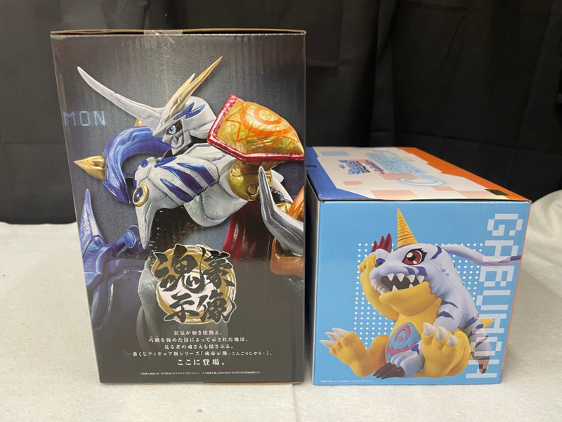 【中古】【未開封】【セット】A賞オメガモン+C賞アグモン＆ガブモン 「一番くじ 『デジモン』シリーズ -光と闇の衝突-」＜フィギュア＞（代引き不可）6545