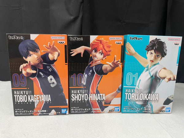 【中古】【開封品】【セット】日向翔陽+影山飛雄+及川徹 「ハイキュー!!」 ポージングフィギュア＜フィギュア＞（代引き不可）6545