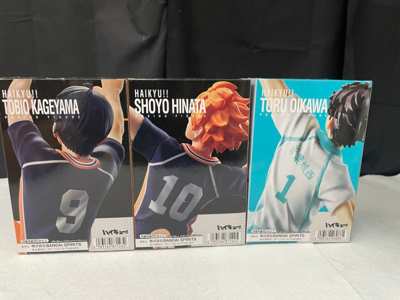 【中古】【開封品】【セット】日向翔陽+影山飛雄+及川徹 「ハイキュー!!」 ポージングフィギュア＜フィギュア＞（代引き不可）6545