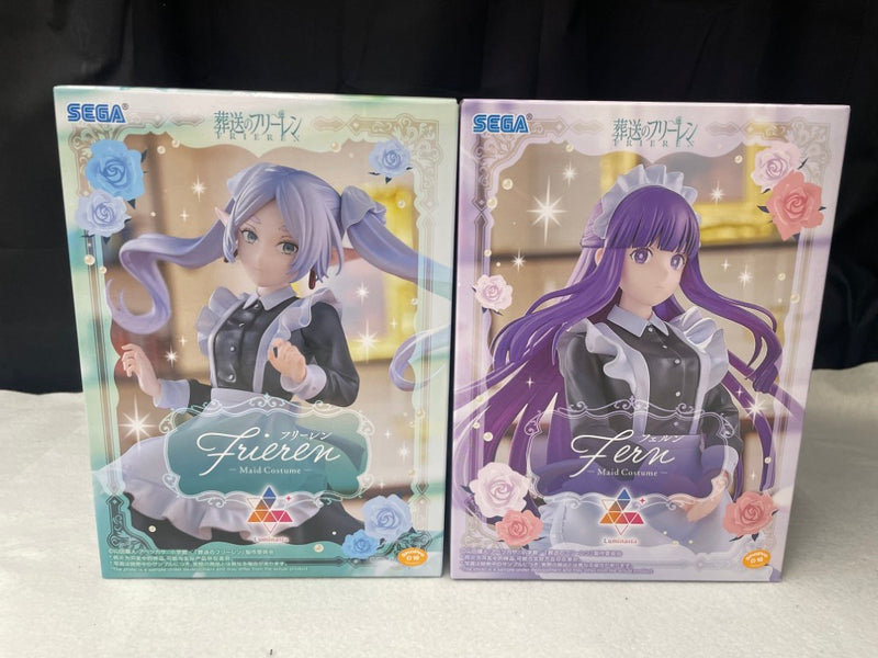【中古】【未開封】【セット】フリーレン+フェルン「葬送のフリーレン」 Luminasta〜メイド服〜＜フィギュア＞（代引き不可）6545