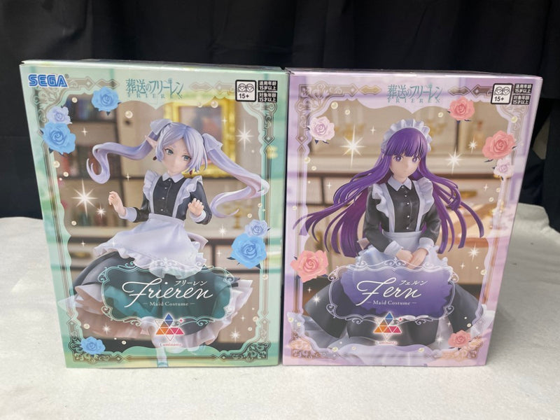 【中古】【未開封】【セット】フリーレン+フェルン「葬送のフリーレン」 Luminasta〜メイド服〜＜フィギュア＞（代引き不可）6545