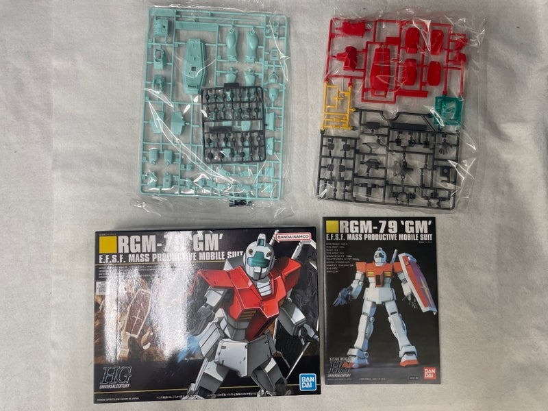 【中古】【未組立】【セット】1/144 HGUC MSM-07S シャア専用ズゴック+1/144 HGUC RGM-79 ジム＜プラモデル＞（代引き不可）6545