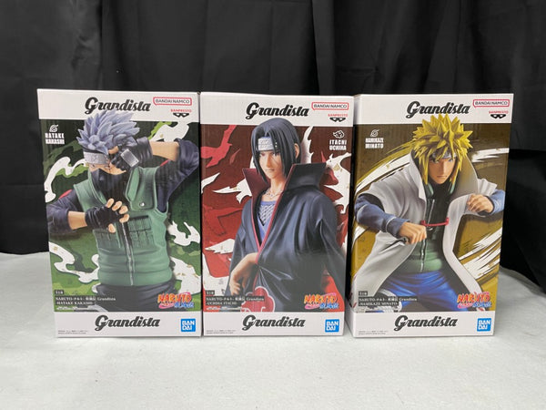 【中古】【未開封】【セット】うちはイタチ+はたけカカシ+波風ミナト「NARUTO-ナルト- 疾風伝」 Grandista＜フィギュア＞（代引き不可）6545
