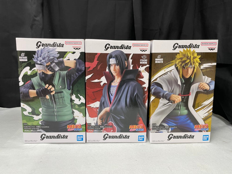 【中古】【未開封】【セット】うちはイタチ+はたけカカシ+波風ミナト「NARUTO-ナルト- 疾風伝」 Grandista＜フィギュア＞（代引き不可）6545