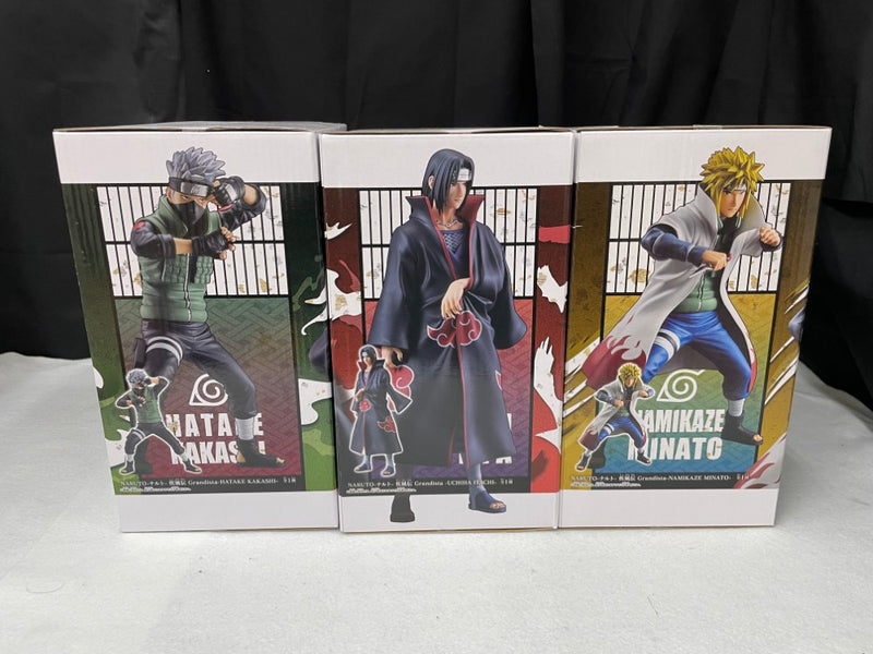 【中古】【未開封】【セット】うちはイタチ+はたけカカシ+波風ミナト「NARUTO-ナルト- 疾風伝」 Grandista＜フィギュア＞（代引き不可）6545