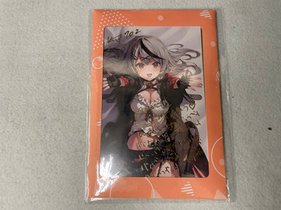 【中古】【未開封】沙花叉クロヱ 直筆サイン＆箔押し複製メッセージ入りパセリ描き下ろしポストカード ＜コレクターズアイテム＞（代引き不可...