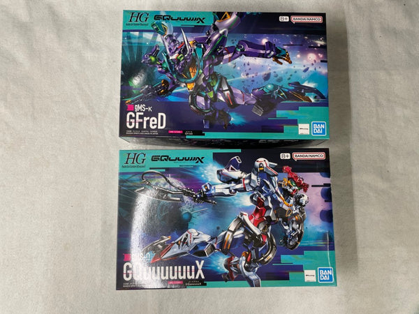 【中古】【未組立】【セット】1/144 HG GQuuuuuuX(ジークアクス)+1/144 HG GFreD ＜プラモデル＞（代引き不可）6545
