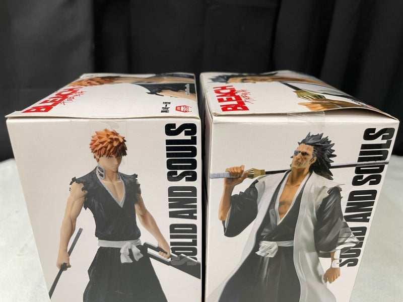 【中古】【未開封】【セット】 黒崎一護+更木剣八「BLEACH-ブリーチ-」 SOLID AND SOULS＜フィギュア＞（代引き不可）6545