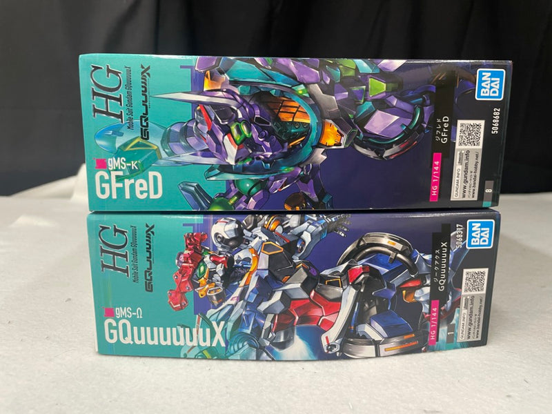 【中古】【未組立】【セット】1/144 HG GQuuuuuuX(ジークアクス)+1/144 HG GFreD  「機動戦士Gundam GQuuuuuuX」＜プラモデル＞（代引き不可）6545