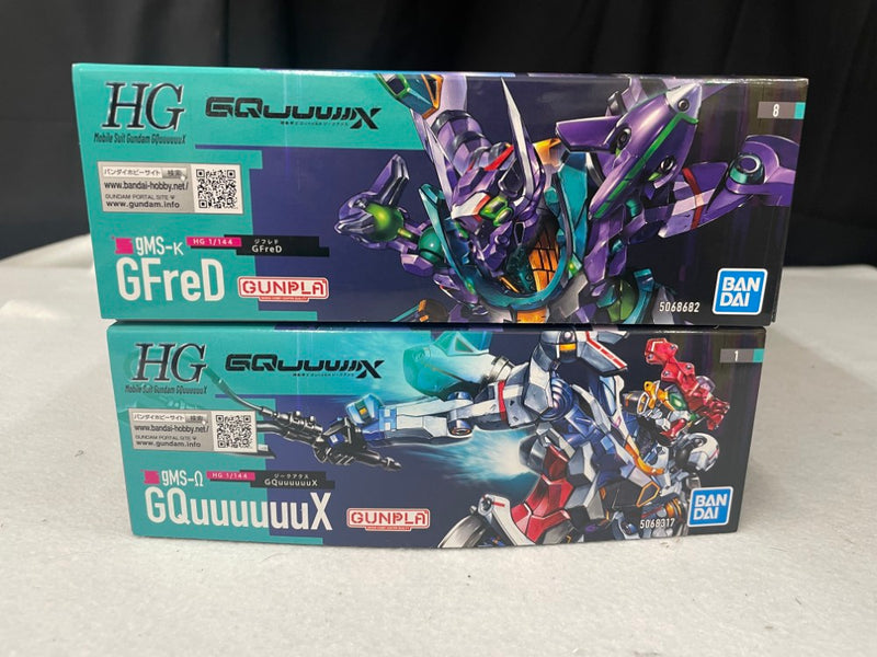 【中古】【未組立】【セット】1/144 HG GQuuuuuuX(ジークアクス)+1/144 HG GFreD  「機動戦士Gundam GQuuuuuuX」＜プラモデル＞（代引き不可）6545