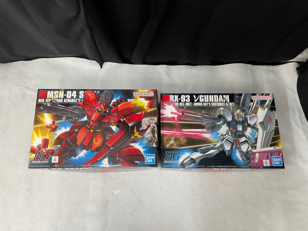 【中古】【未組立】【セット】1/144 HGUC MSN-04 サザビー＆1/144 HGUC RX-93 νガンダム「機動戦士ガンダム 逆襲のシャア」＜プラモデル＞（代引き不可）6545