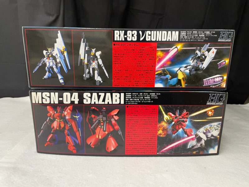 【中古】【未組立】【セット】1/144 HGUC MSN-04 サザビー＆1/144 HGUC RX-93 νガンダム「機動戦士ガンダム 逆襲のシャア」＜プラモデル＞（代引き不可）6545