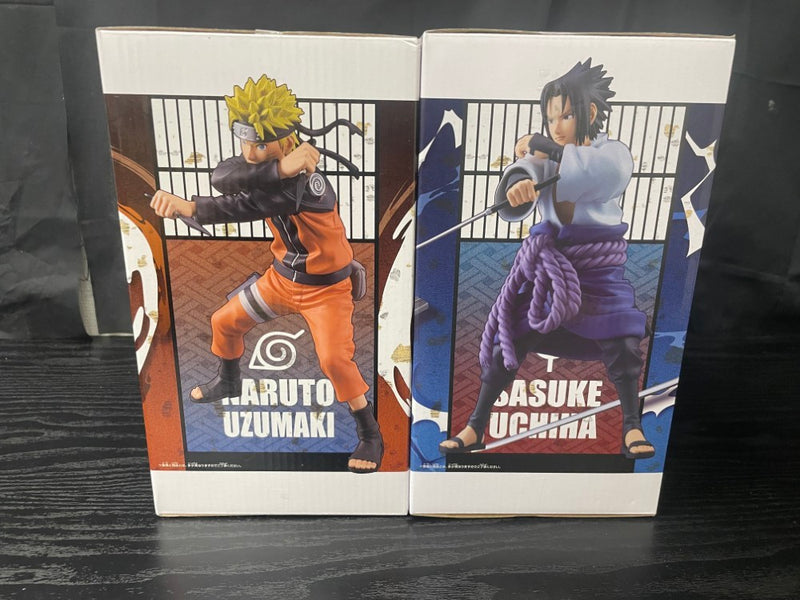 【中古】【未開封】【セット】うずまきナルト+うちはサスケ「NARUTO-ナルト- 疾風伝」 Grandista＜フィギュア＞（代引き不可）6545