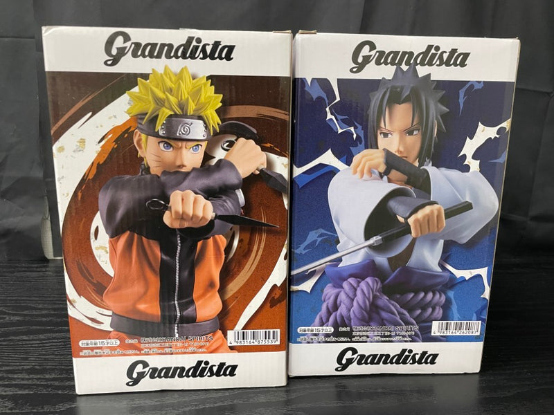 【中古】【未開封】【セット】うずまきナルト+うちはサスケ「NARUTO-ナルト- 疾風伝」 Grandista＜フィギュア＞（代引き不可）6545