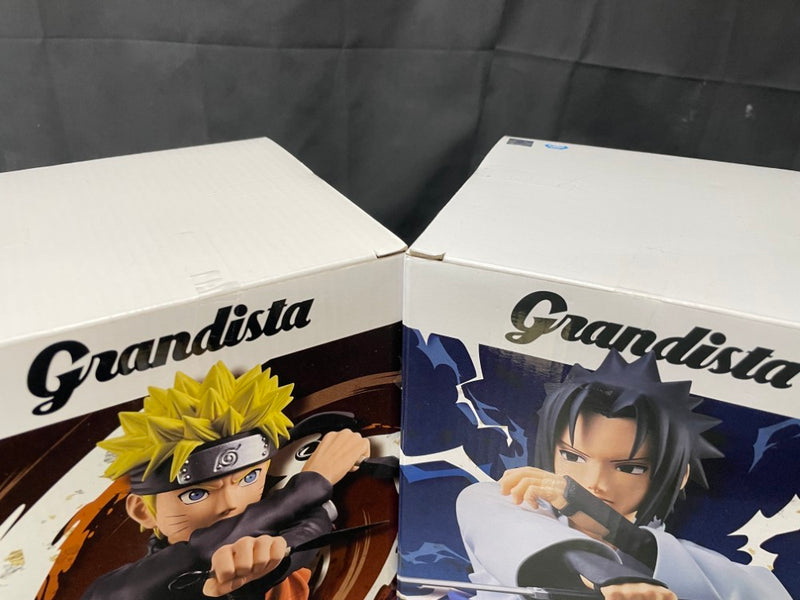 【中古】【未開封】【セット】うずまきナルト+うちはサスケ「NARUTO-ナルト- 疾風伝」 Grandista＜フィギュア＞（代引き不可）6545