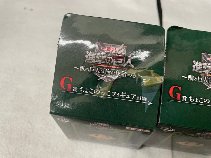 【中古】【外箱開封品】【セット】 「一番くじ 進撃の巨人 〜獣の巨人は俺が仕留める〜」 G賞ちょこのっこフィギュア8種＜フィギュア＞（代引き不可）6545