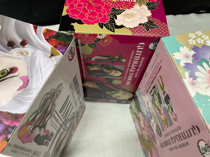 【中古】【未開封】【セット】 竈門禰豆子+甘露寺蜜璃+堕姫「鬼滅の刃」GLITTER＆GLAMOURS＜フィギュア＞（代引き不可）6545
