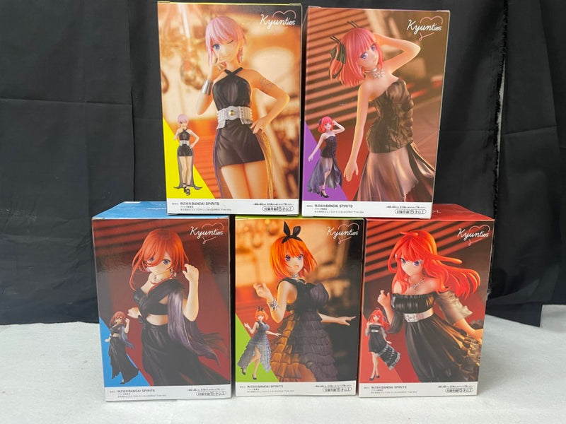 【中古】【未開封】 【セット】中野一花+中野二乃+中野三玖+中野四葉+中野五月「五等分の花嫁∬」 Kyunties＜フィギュア＞（代引き不可）6545