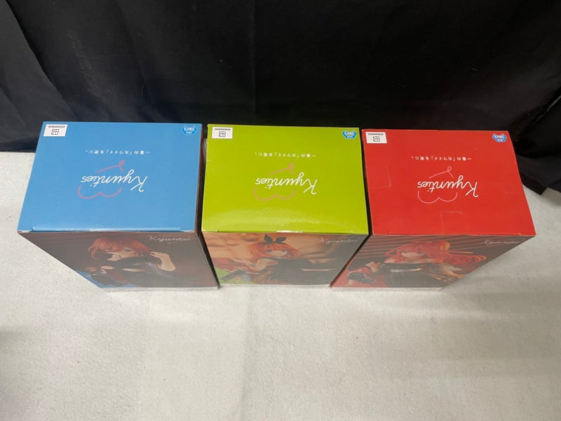 【中古】【未開封】 【セット】中野一花+中野二乃+中野三玖+中野四葉+中野五月「五等分の花嫁∬」 Kyunties＜フィギュア＞（代引き不可）6545