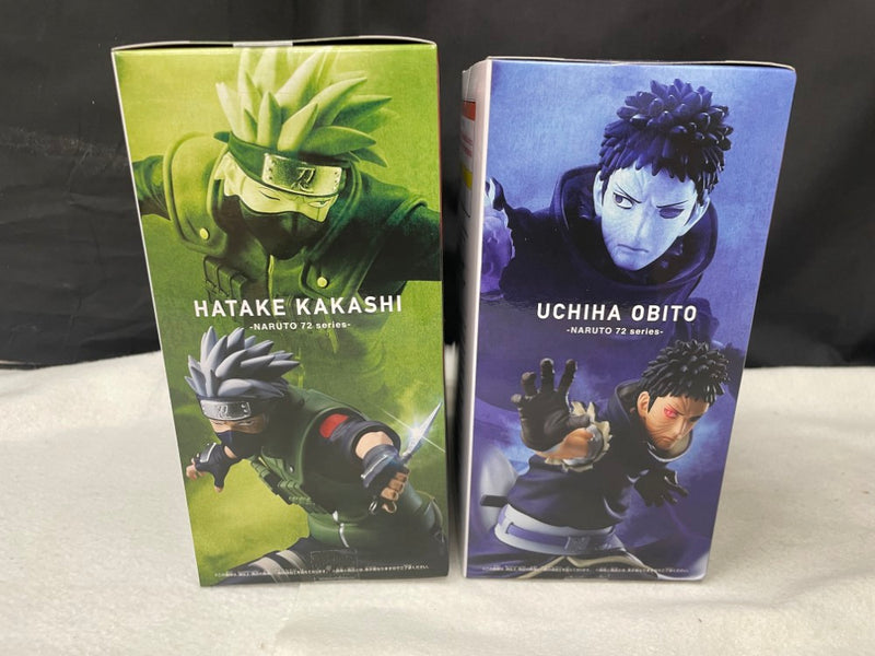 中古】【未開封】【セット】はたけカカシ+うちはオビト「NARUTO-ナルト