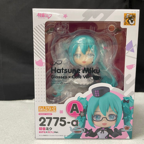 中古】【未開封】ねんどろいど 初音ミク めがね×カフェVer. 「グッスマ