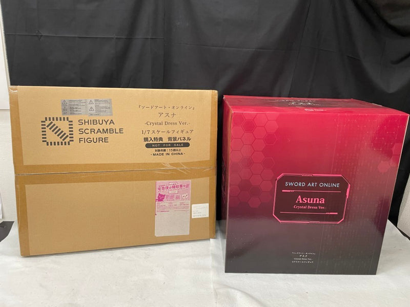 アスナ　クリスタルドレス　購入特典　背景パネル付き 中古】【開封品】アスナCrystal Dress Ver「ソード・アート