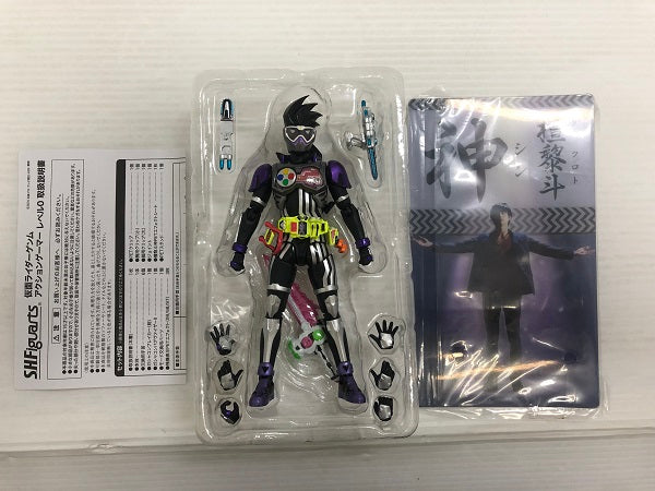 【中古】【開封品】S.H.Figuarts 仮面ライダーゲンム アクションゲーマー レベル0 「仮面ライダー エグゼイド」 魂ウェブ商店限定＜フィギュア＞（代引き不可）6546