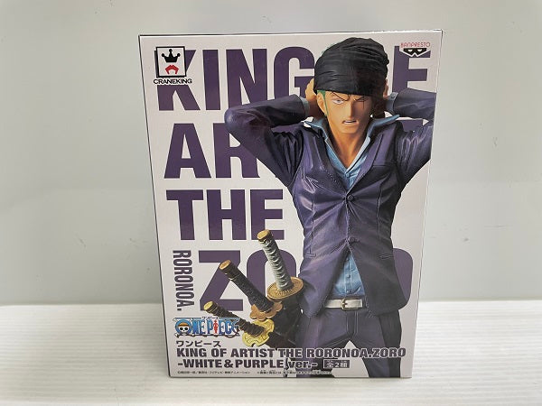 【中古】【未開封】ロロノア・ゾロ(パープル) 「ワンピース」 KING OF ARTIST THE RORONOA.ZORO-WHITE＆PURPLE ver.-＜フィギュア＞（代引き不可）6546