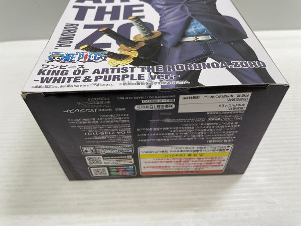 【中古】【未開封】ロロノア・ゾロ(パープル) 「ワンピース」 KING OF ARTIST THE RORONOA.ZORO-WHITE＆PURPLE ver.-＜フィギュア＞（代引き不可）6546