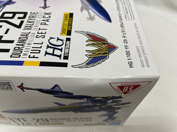 【中古】【未組立】HG  1／100 YF-29 デュランダルバルキリー(マクシミリアン・ジーナス機)フルセットパック＜プラモデル＞（代引き不可）6546