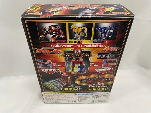 【中古】【開封品】【動作確認済】獣拳戦隊ゲキレンジャー 獣拳合体 DXゲキトージャ＜おもちゃ＞（代引き不可）6546